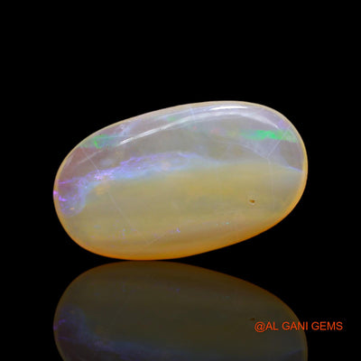Natural Fire Opal Gemstone 6.00 Cts Loose Fancy Cabochon From Australia 20x11x4 mm AC-46