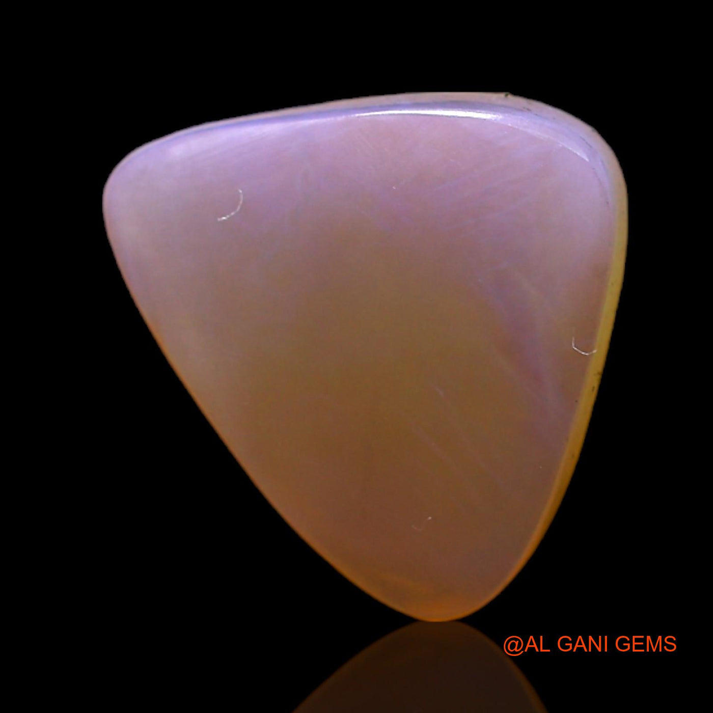 3.00 Cts Natural Australian Fire Opal Loose Gemstone Trillion Cabochon 12x12x3 mm AC-475