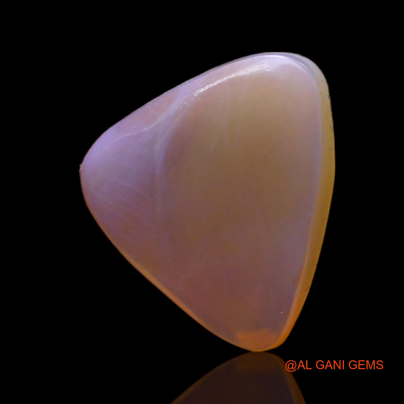3.00 Cts Natural Australian Fire Opal Loose Gemstone Trillion Cabochon 12x12x3 mm AC-475