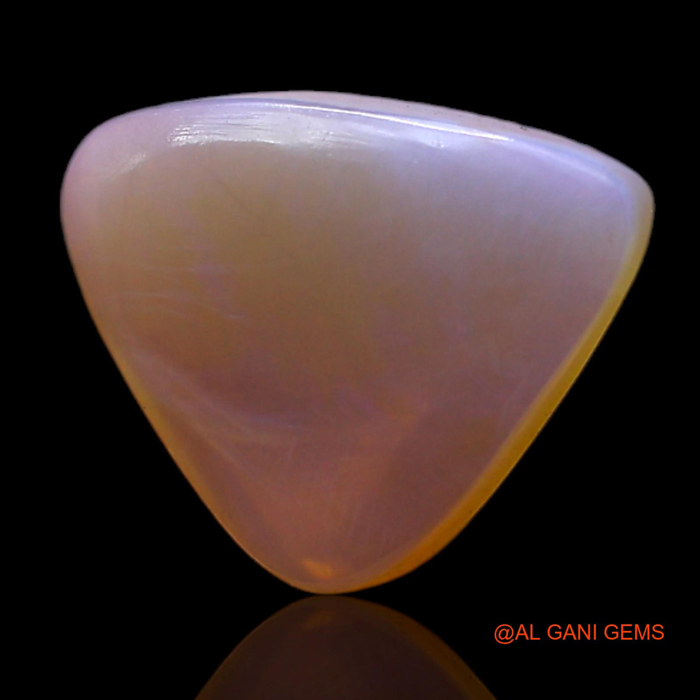 3.00 Cts Natural Australian Fire Opal Loose Gemstone Trillion Cabochon 12x12x3 mm AC-475