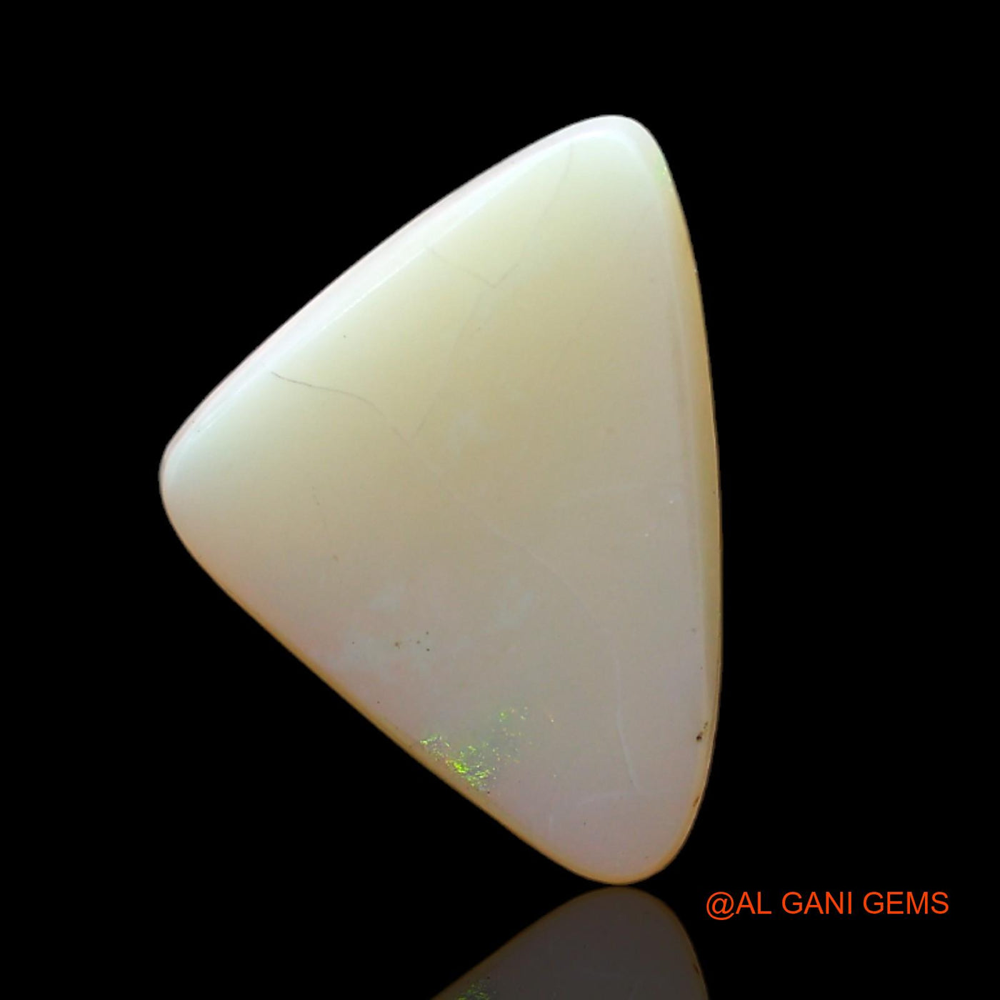 3.00 Cts Natural Australian Fire Opal Trillion Cabochon Loose Gemstone For Jewelry 15x11x3 mm AC-476