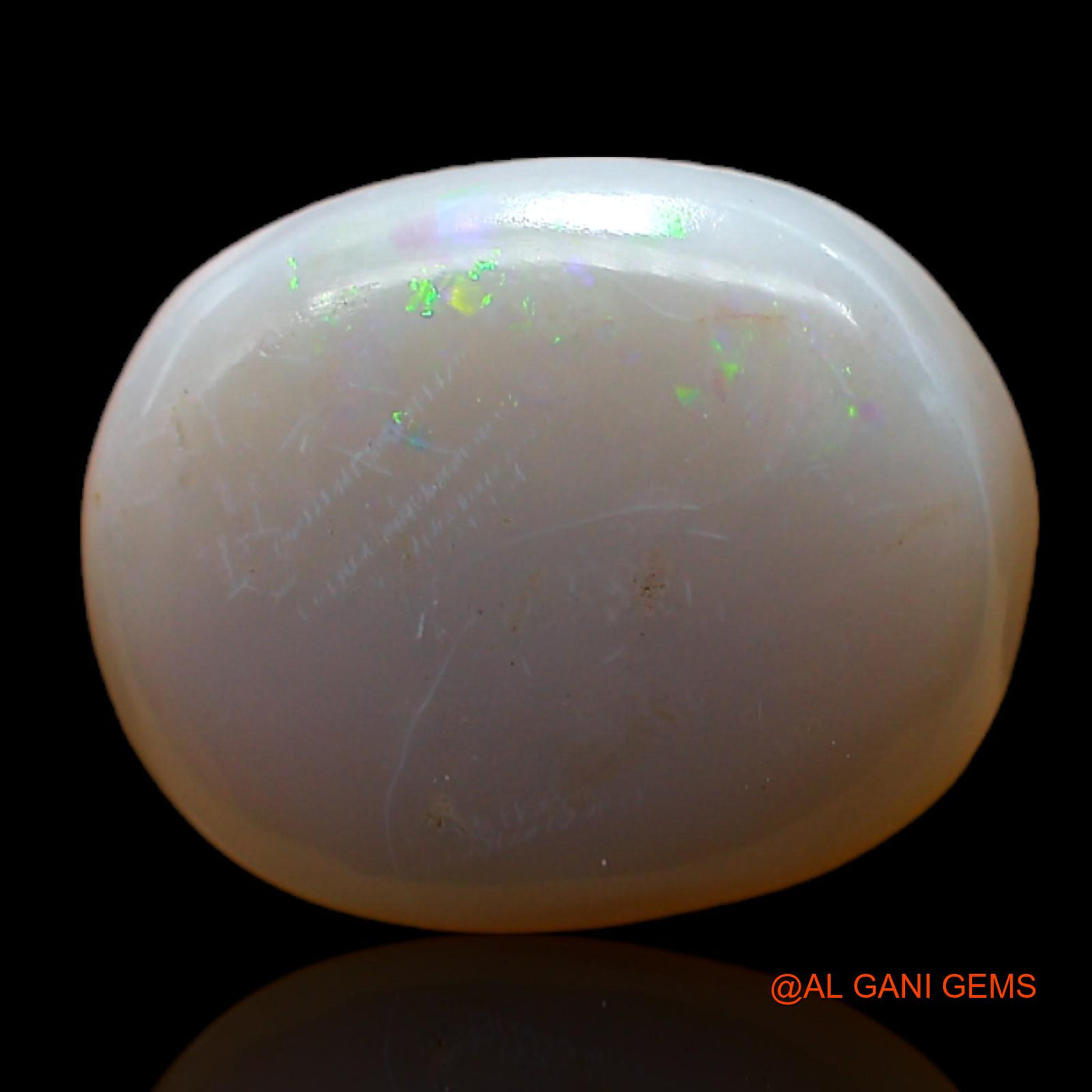 Natural Untreated Fire Opal Loose Gemstone Oval Cabochon From Australia 6.00 Cts 14x12x5 mm AC-478