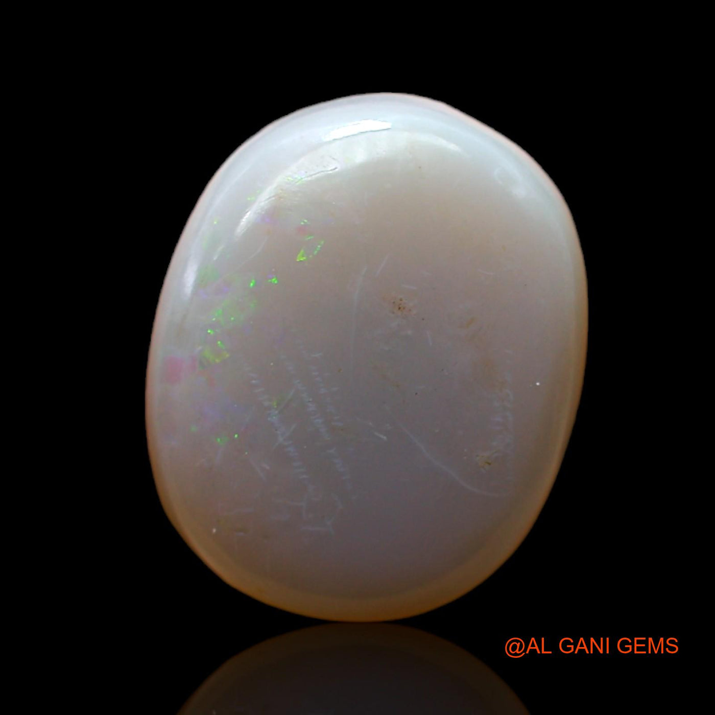 Natural Untreated Fire Opal Loose Gemstone Oval Cabochon From Australia 6.00 Cts 14x12x5 mm AC-478