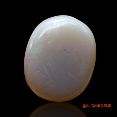 Natural Untreated Fire Opal Loose Gemstone Oval Cabochon From Australia 6.00 Cts 14x12x5 mm AC-478