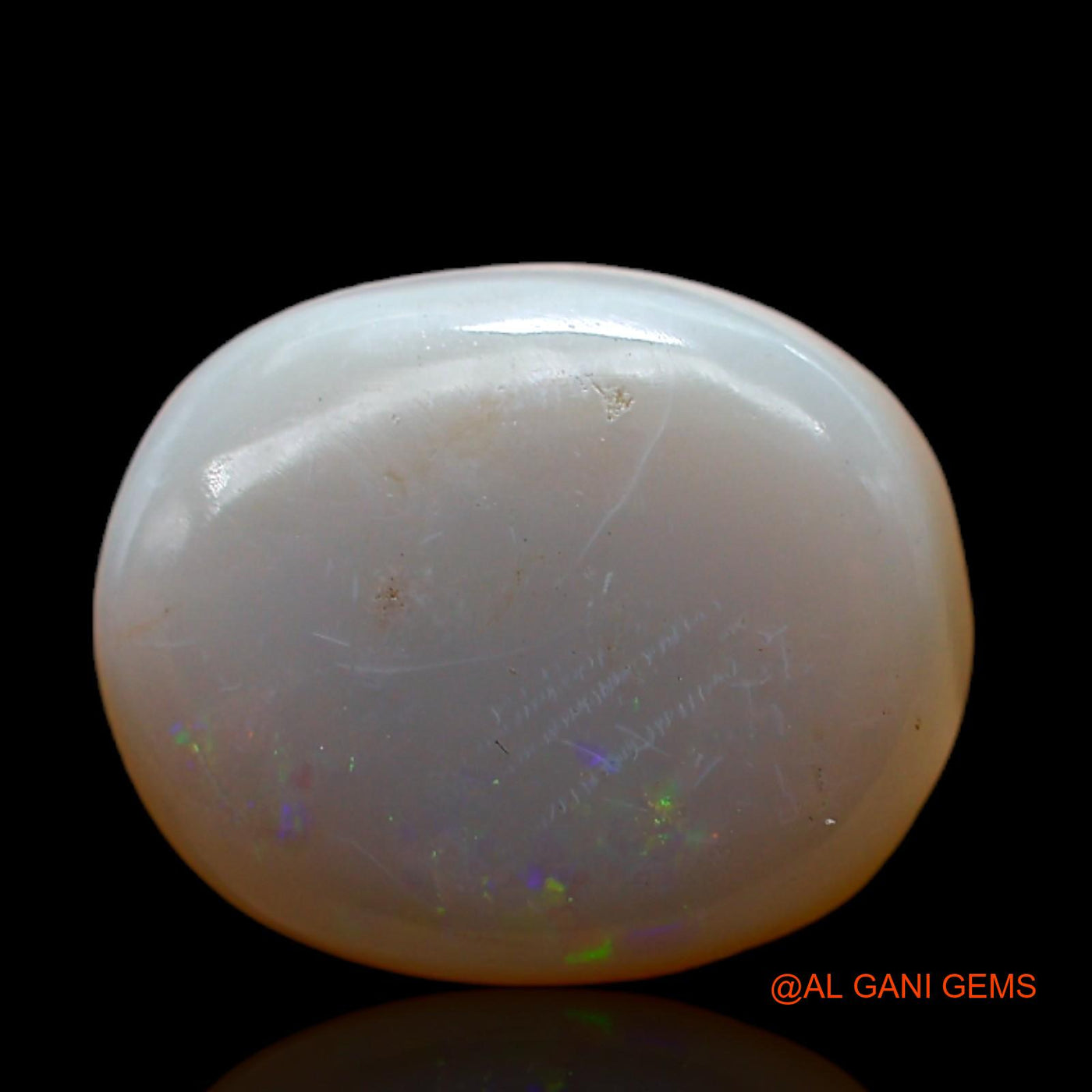 Natural Untreated Fire Opal Loose Gemstone Oval Cabochon From Australia 6.00 Cts 14x12x5 mm AC-478