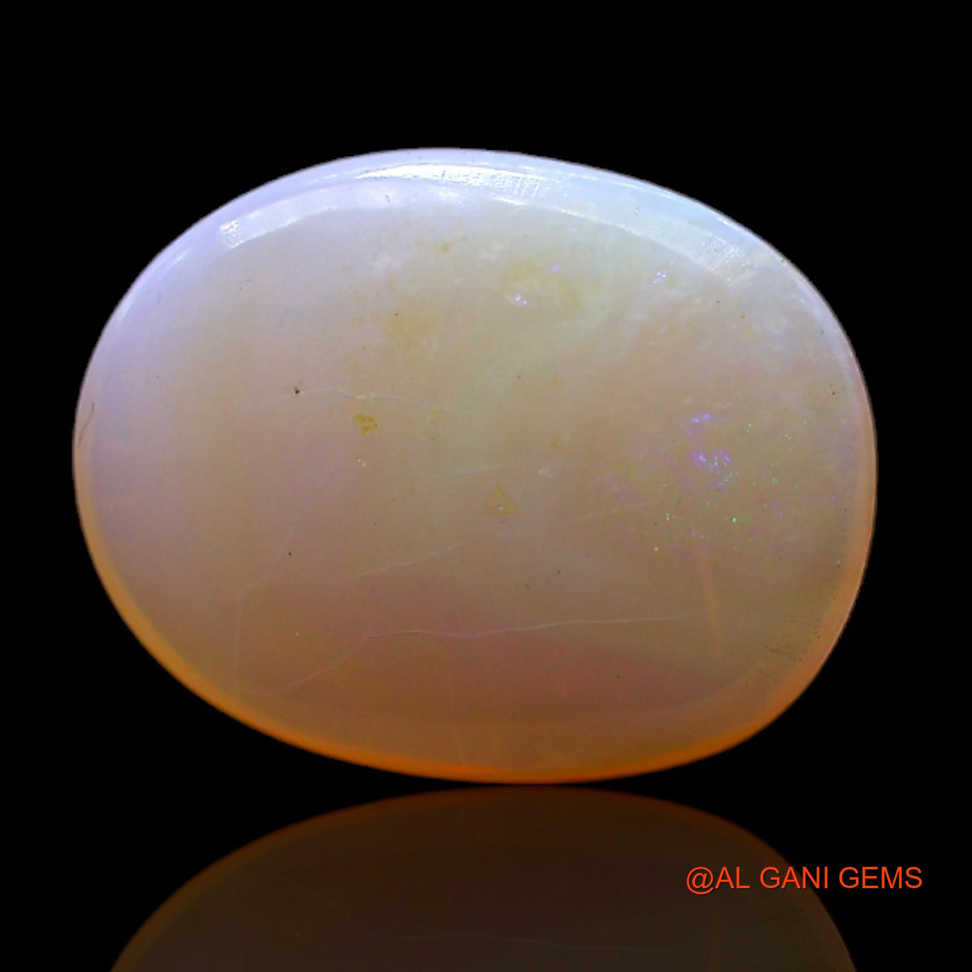 4.00 Cts Natural Australian Fire Opal Loose Gemstone Oval Cabochon 14x11x4 mm AC-479