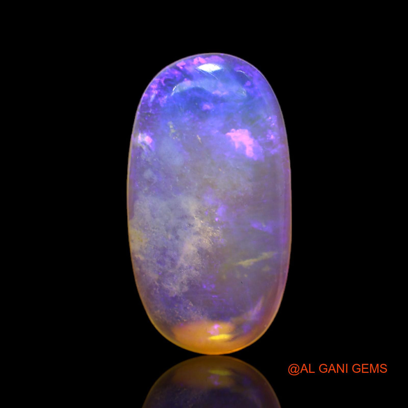 6.00 Cts Natural Australian Fire Opal Loose Gemstone Oval Cabochon 20x11x4 mm AC-47