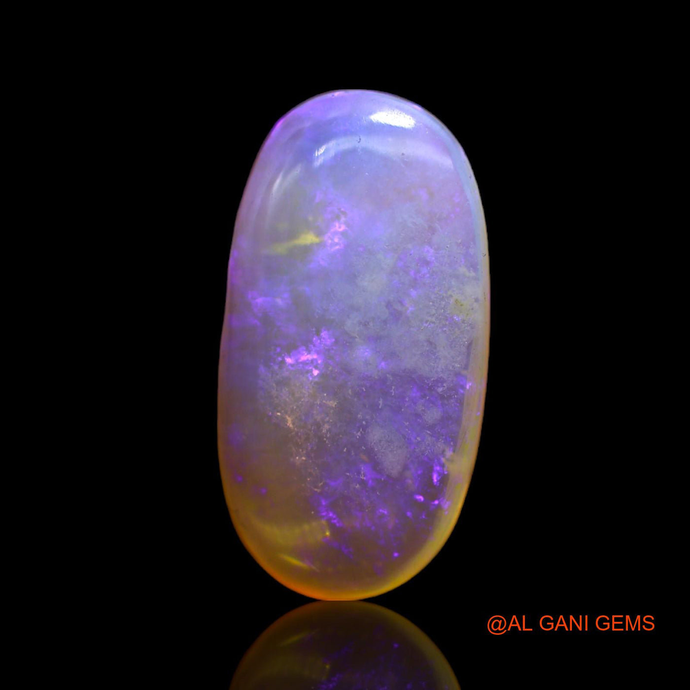 6.00 Cts Natural Australian Fire Opal Loose Gemstone Oval Cabochon 20x11x4 mm AC-47