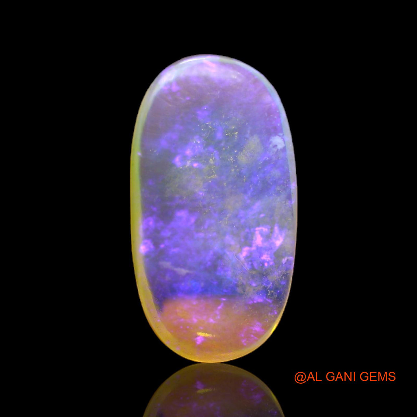 6.00 Cts Natural Australian Fire Opal Loose Gemstone Oval Cabochon 20x11x4 mm AC-47