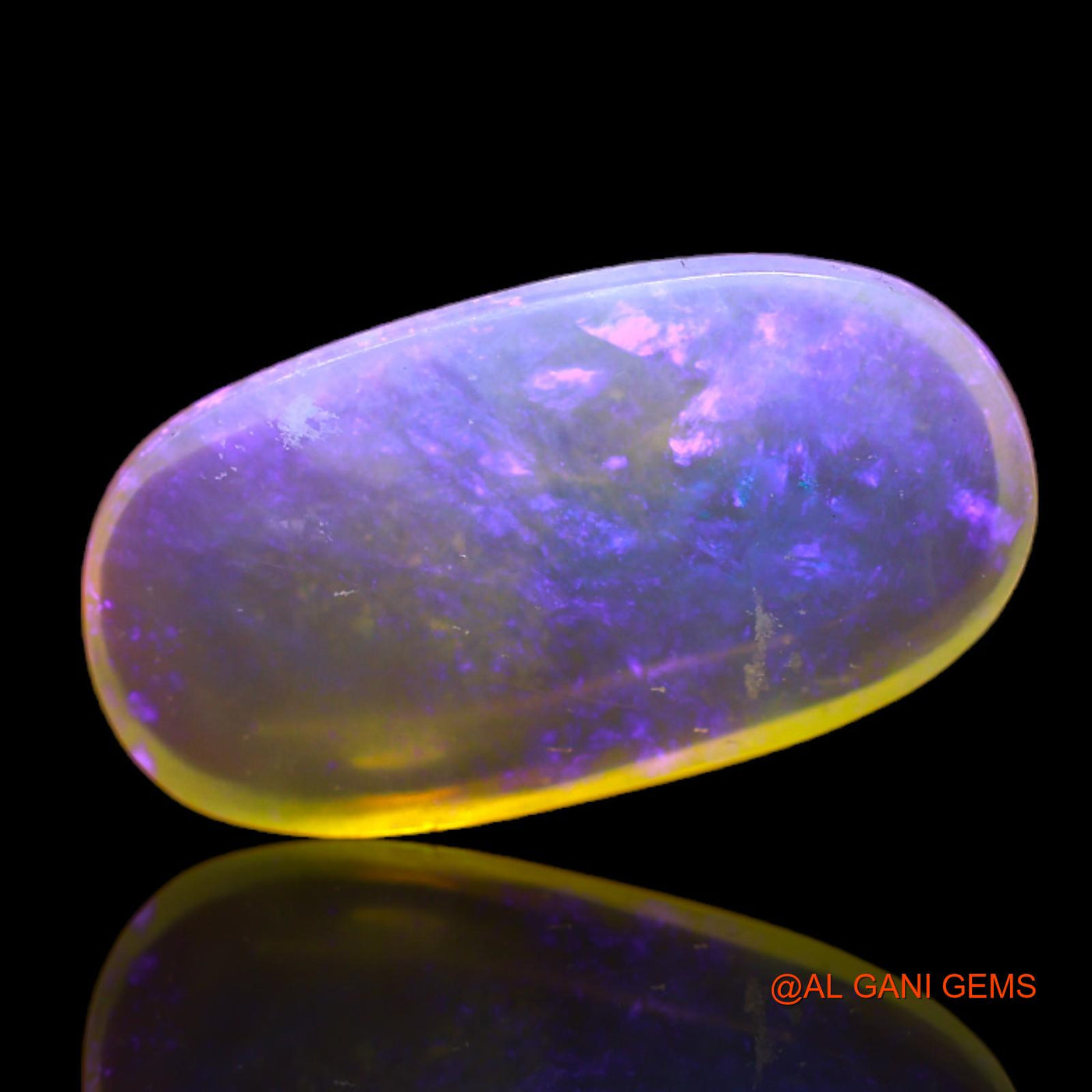 6.00 Cts Natural Australian Fire Opal Loose Gemstone Oval Cabochon 20x11x4 mm AC-47