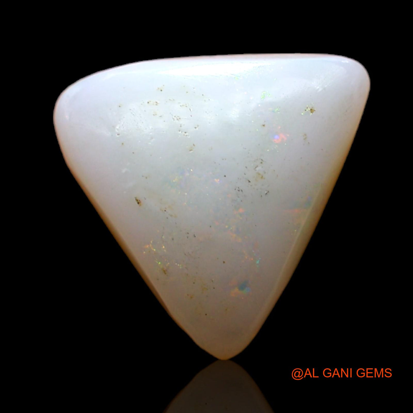 3.00 Cts Natural Australian Fire Opal Loose Gemstone Trillion Cabochon 13x11x4 mm AC-480