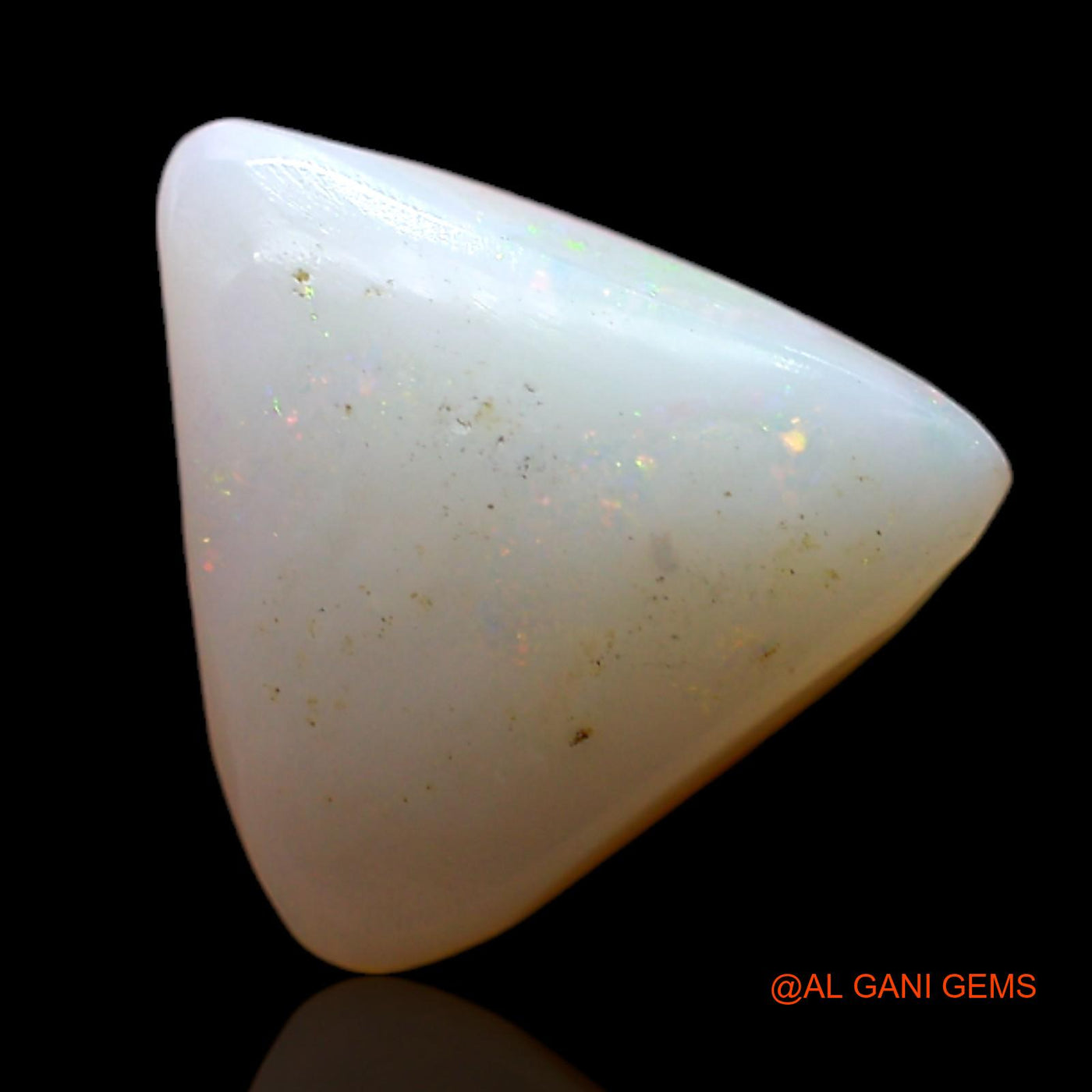 3.00 Cts Natural Australian Fire Opal Loose Gemstone Trillion Cabochon 13x11x4 mm AC-480
