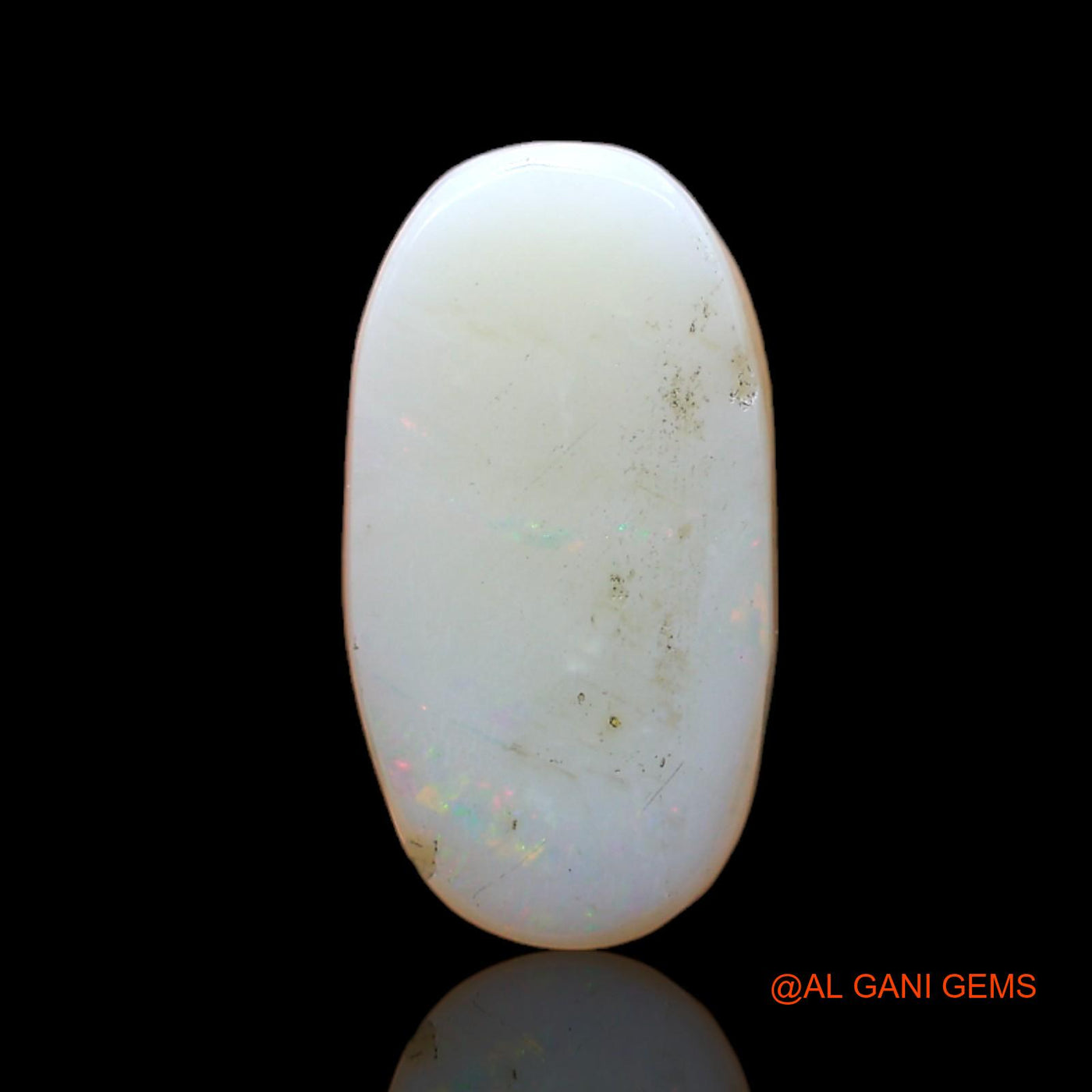 4.00 Cts Natural Australian Fire Opal Loose Gemstone Oval Cabochon 15x8x4 mm AC-481