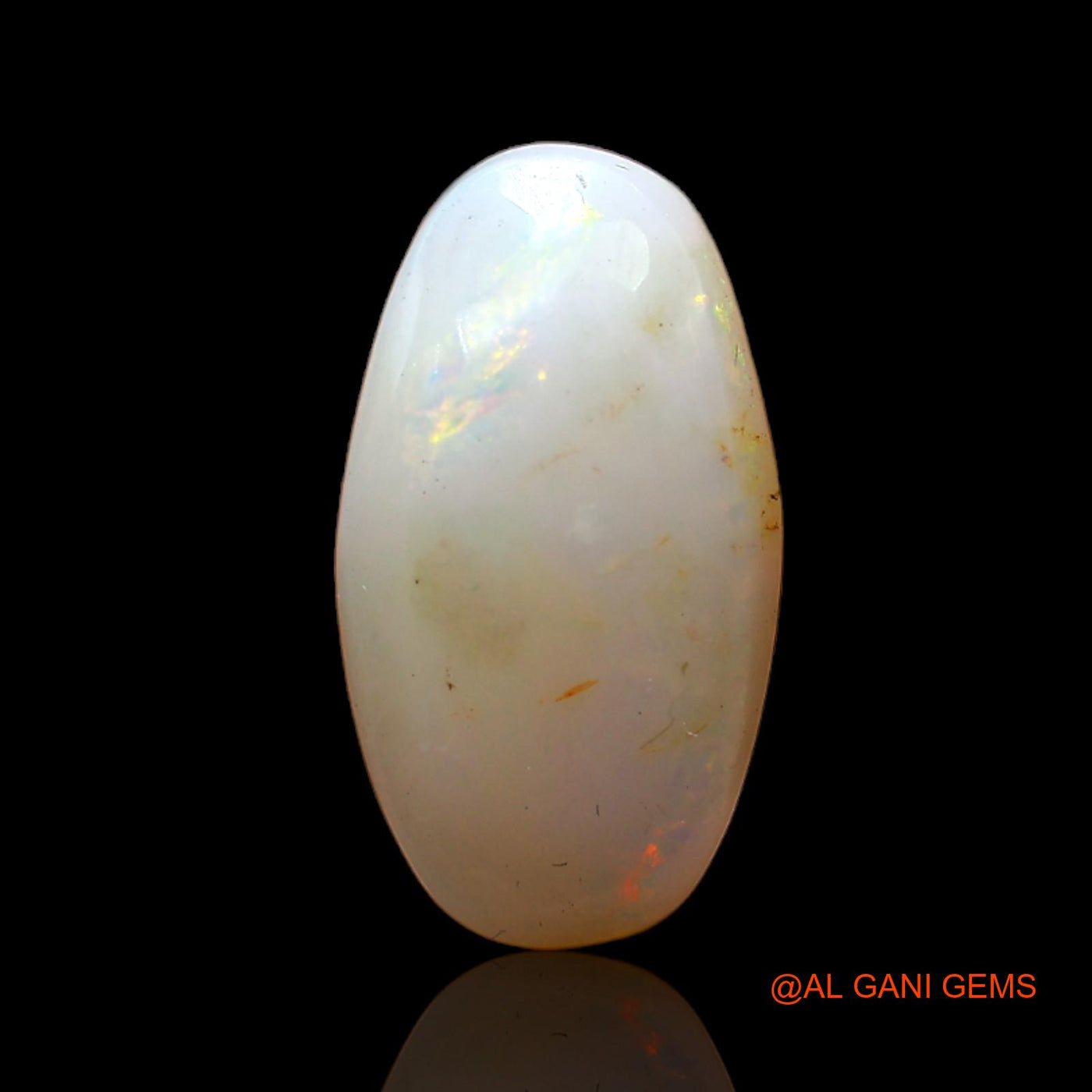 3.00 Cts Natural Australian Fire Opal Loose Gemstone Oval Cabochon 15x8x4 mm AC-483