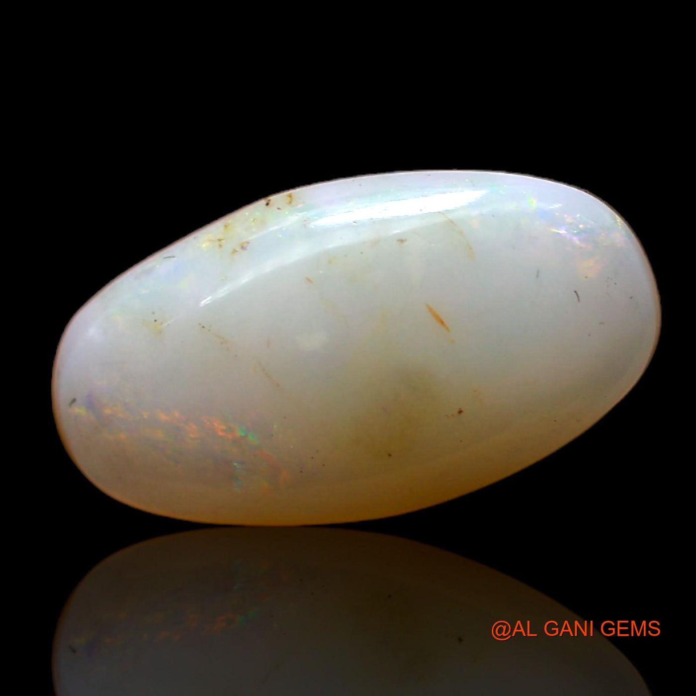 3.00 Cts Natural Australian Fire Opal Loose Gemstone Oval Cabochon 15x8x4 mm AC-483