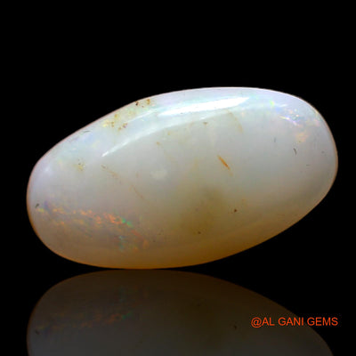 3.00 Cts Natural Australian Fire Opal Loose Gemstone Oval Cabochon 15x8x4 mm AC-483