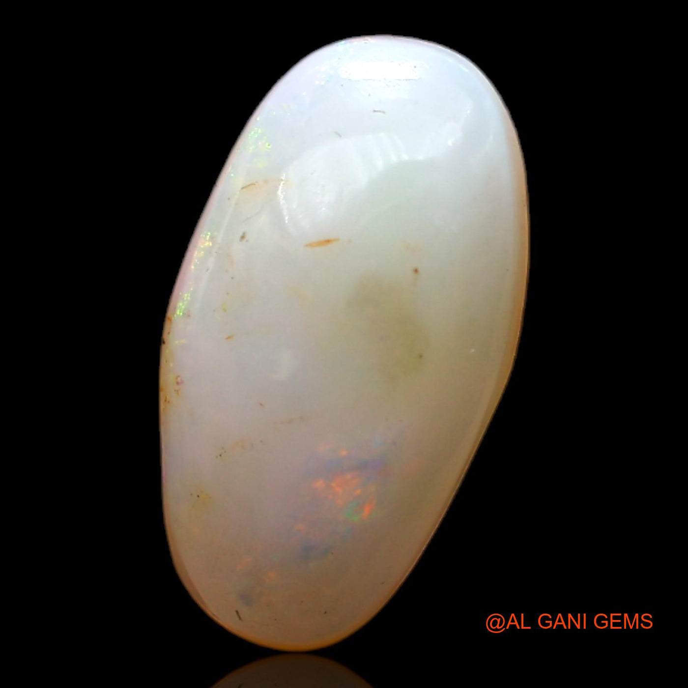 3.00 Cts Natural Australian Fire Opal Loose Gemstone Oval Cabochon 15x8x4 mm AC-483
