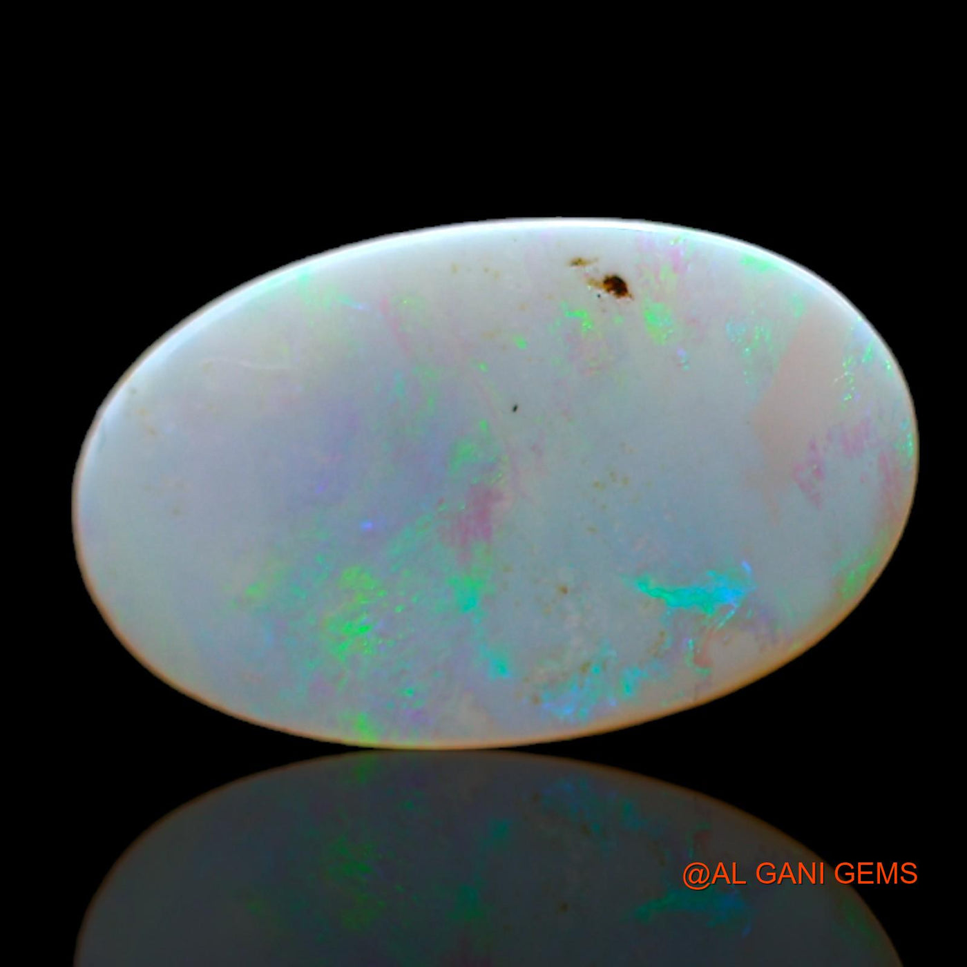 Natural Fire Opal Gemstone 1.00 Cts Loose Oval Cabochon From Australia 14x9x1 mm AC-484