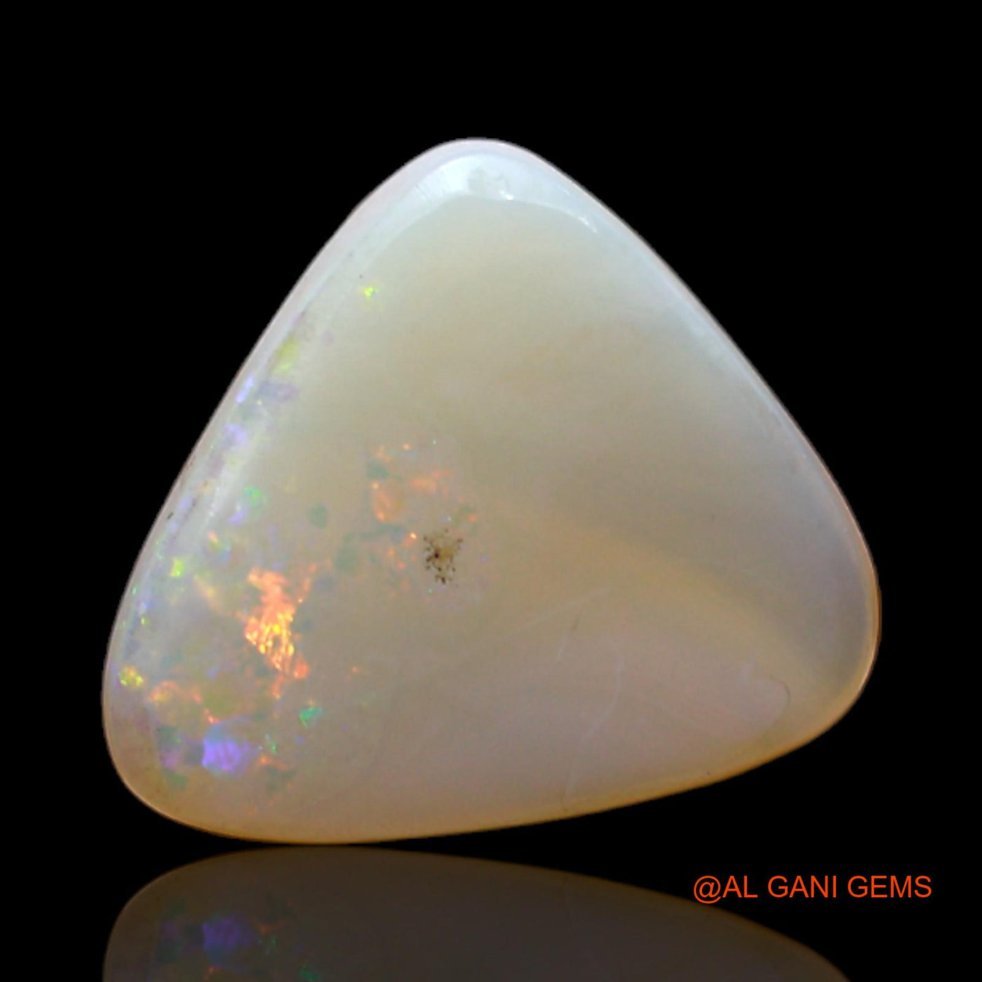 3.00 Cts Unheated Australian Fire Opal Loose Gemstone Trillion Cabochon Natural 12x11x3 mm AC-485