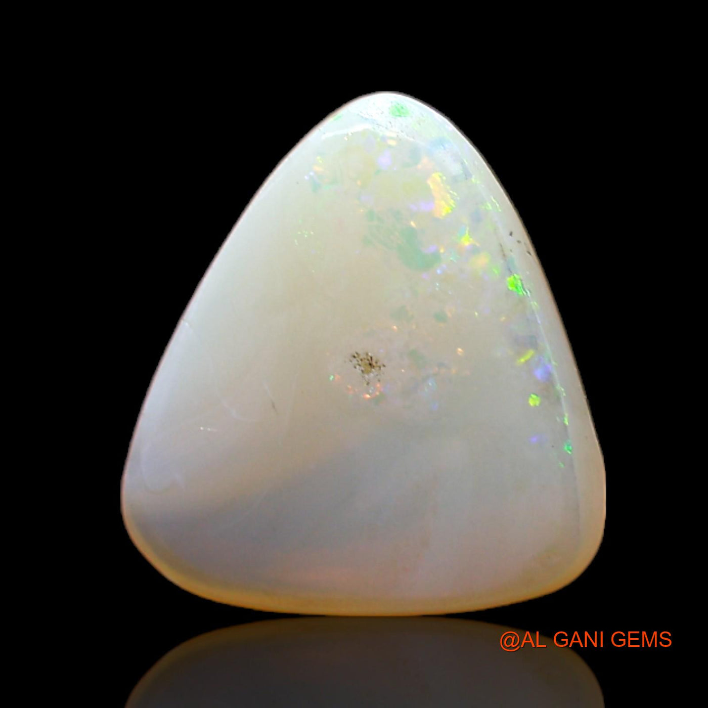 3.00 Cts Unheated Australian Fire Opal Loose Gemstone Trillion Cabochon Natural 12x11x3 mm AC-485