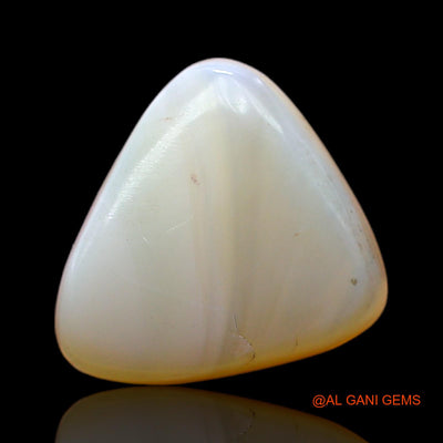 3.00 Cts Unheated Australian Fire Opal Loose Gemstone Trillion Cabochon Natural 12x11x3 mm AC-485