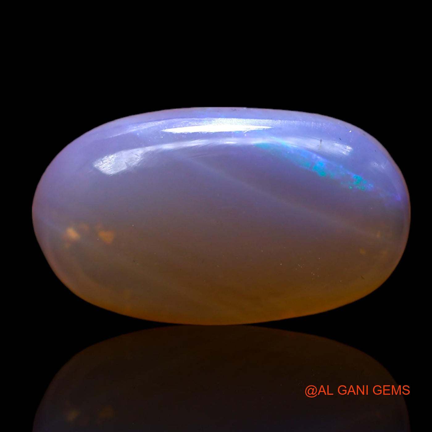 3.00 Cts Natural Australian Fire Opal Oval Cabochon Loose Gemstone For Jewelry 15x9x3 mm AC-486