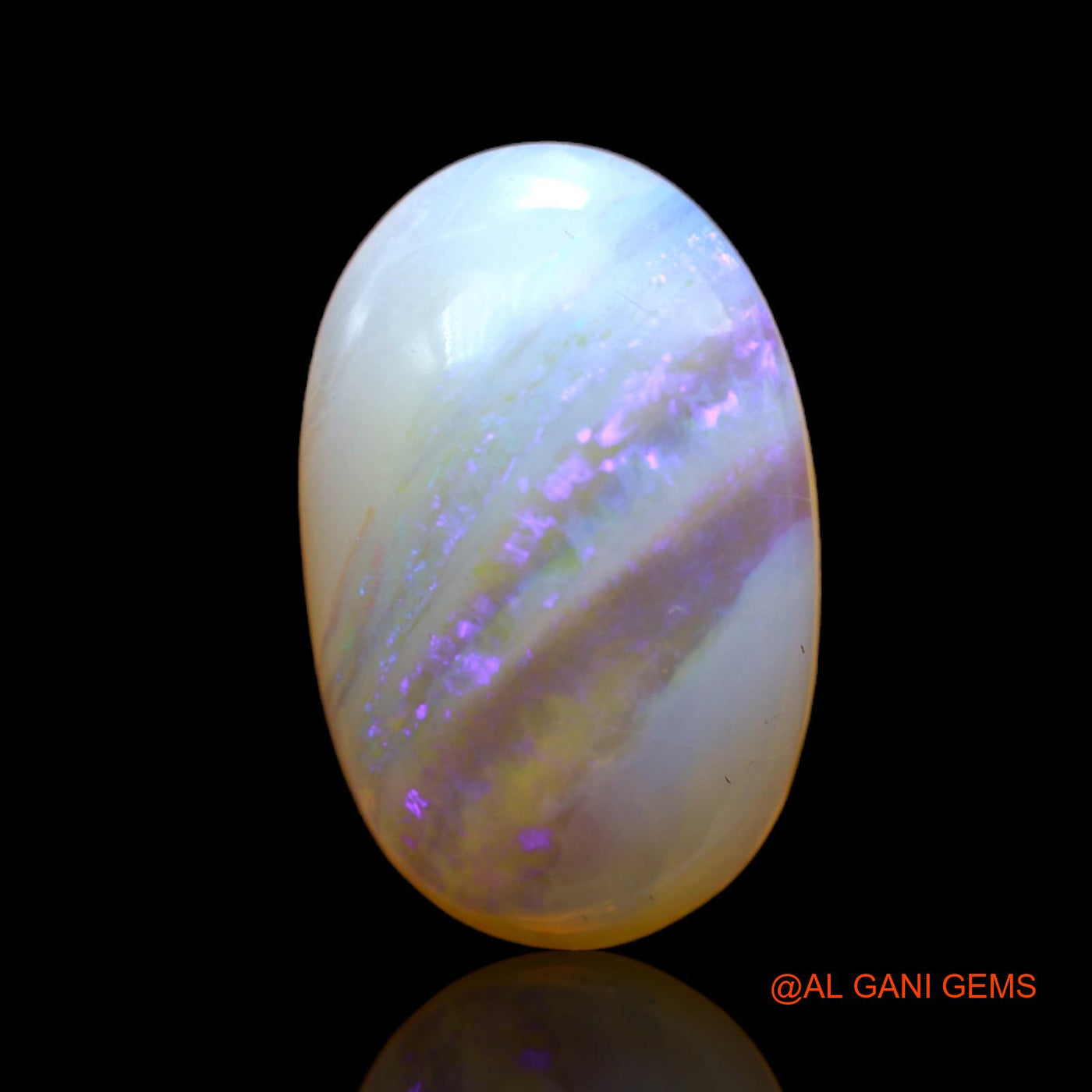 7.00 Cts Natural Australian Fire Opal Loose Gemstone Oval Cabochon 19x12x4 mm AC-48