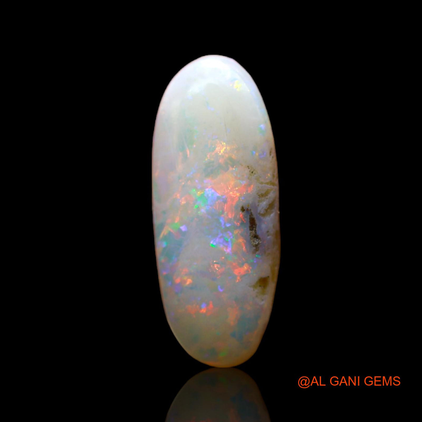 2.00 Cts Natural Australian Fire Opal Loose Gemstone Oval Cabochon 16x6x3 mm AC-491