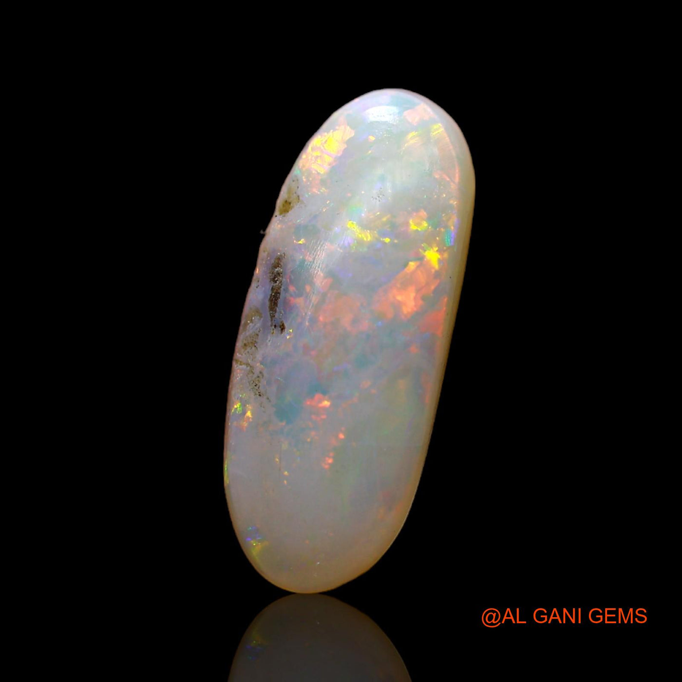 2.00 Cts Natural Australian Fire Opal Loose Gemstone Oval Cabochon 16x6x3 mm AC-491