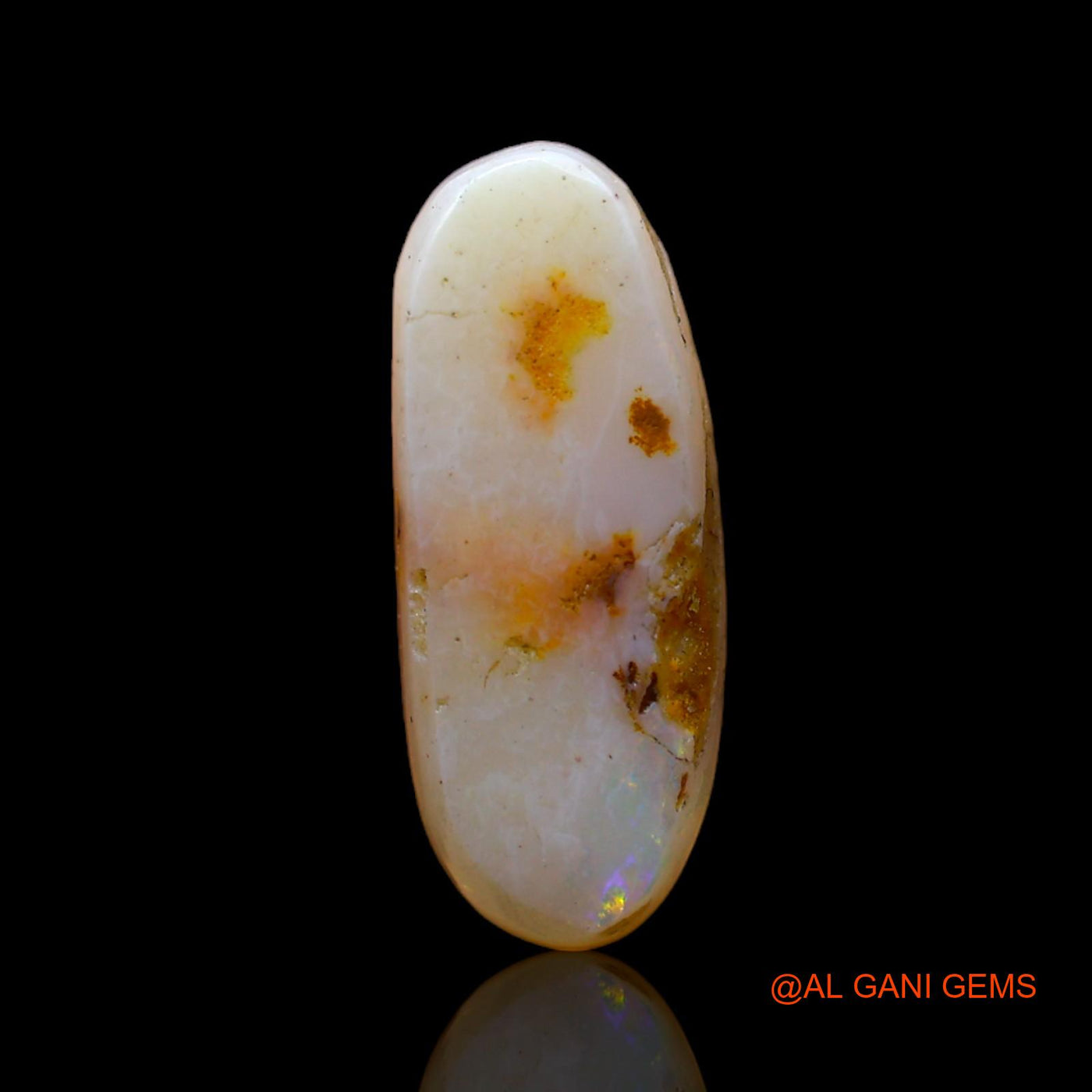 2.00 Cts Natural Australian Fire Opal Loose Gemstone Oval Cabochon 16x6x3 mm AC-491