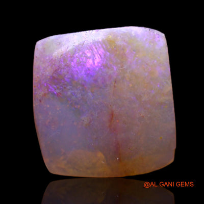 Natural Untreated Fire Opal Loose Gemstone Square Cabochon From Australia 2.00 Cts 11x10x3 mm AC-492