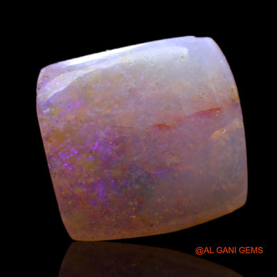 Natural Untreated Fire Opal Loose Gemstone Square Cabochon From Australia 2.00 Cts 11x10x3 mm AC-492