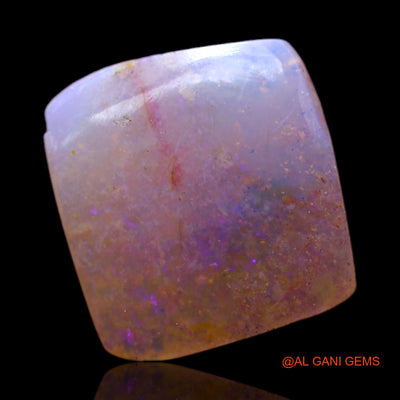 Natural Untreated Fire Opal Loose Gemstone Square Cabochon From Australia 2.00 Cts 11x10x3 mm AC-492