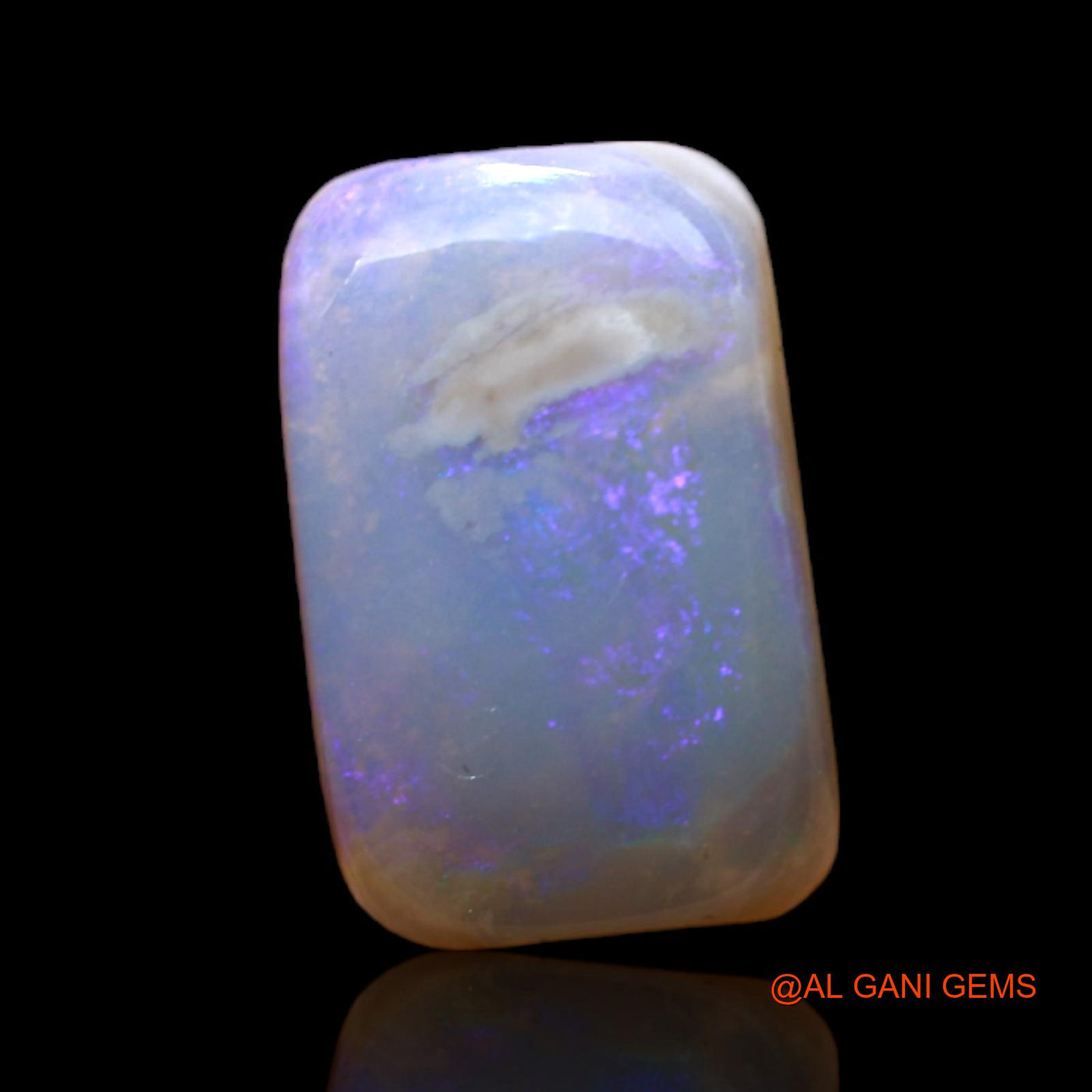 Natural Untreated Fire Opal Loose Gemstone Square Cabochon From Australia 2.00 Cts 12x8x3 mm AC-493