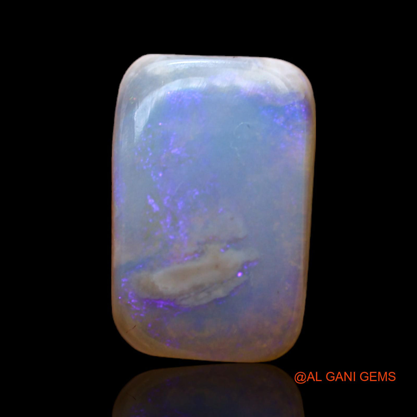 Natural Untreated Fire Opal Loose Gemstone Square Cabochon From Australia 2.00 Cts 12x8x3 mm AC-493