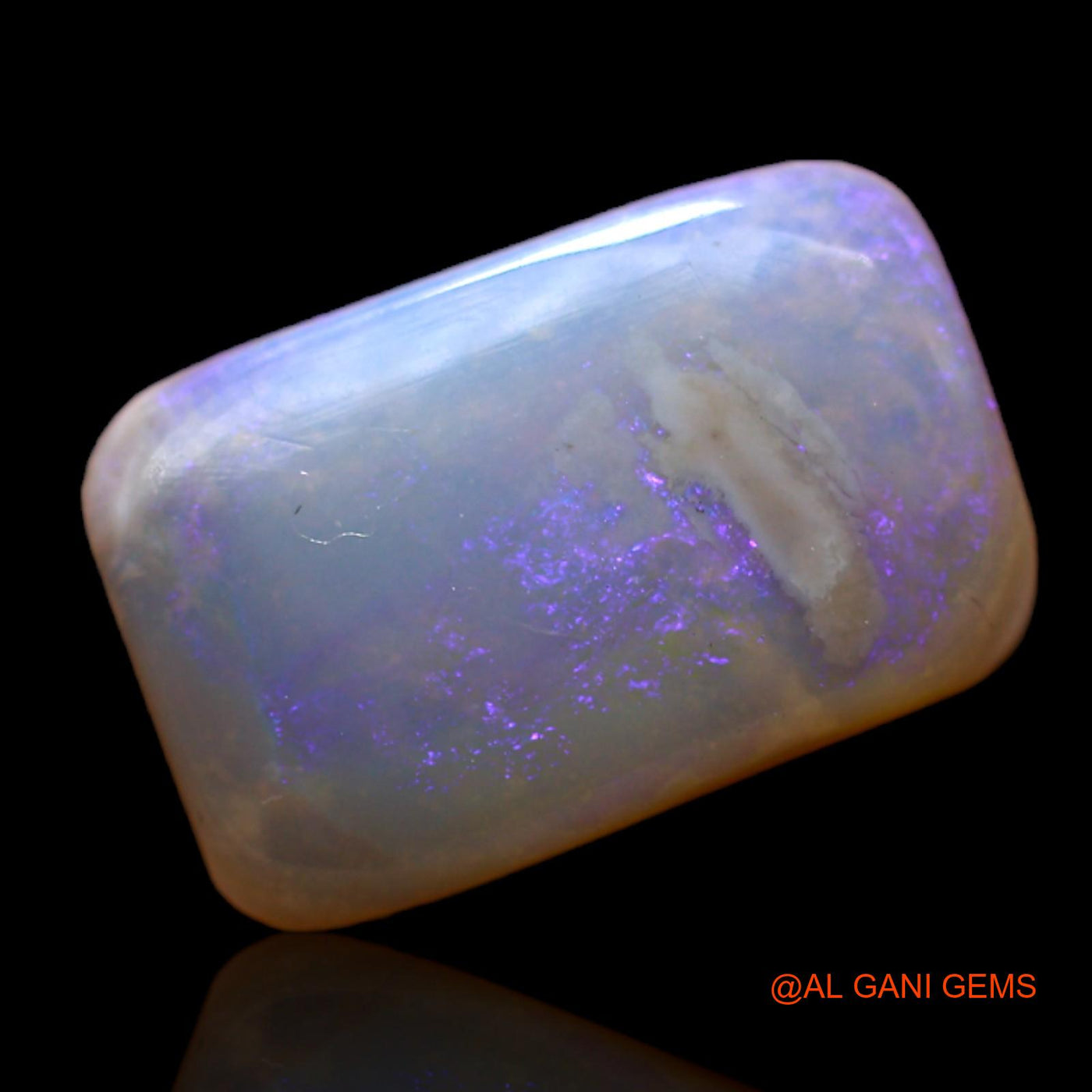 Natural Untreated Fire Opal Loose Gemstone Square Cabochon From Australia 2.00 Cts 12x8x3 mm AC-493