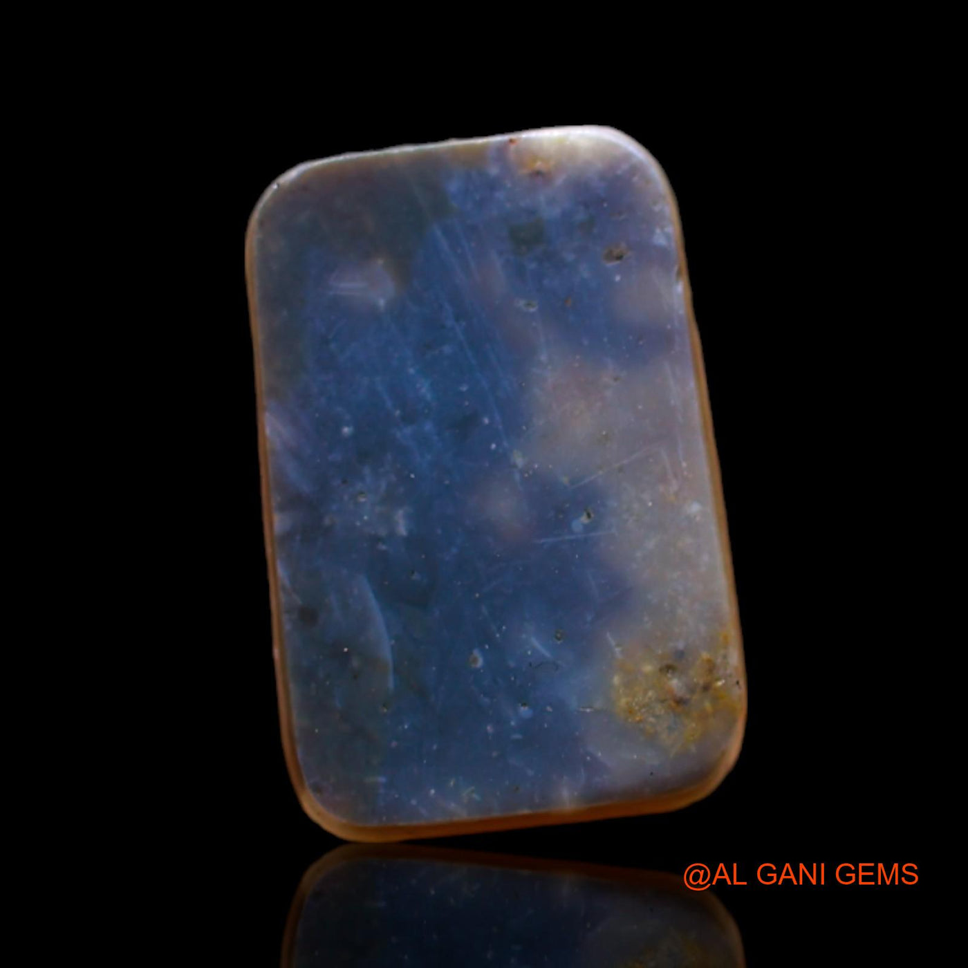 Natural Untreated Fire Opal Loose Gemstone Square Cabochon From Australia 2.00 Cts 12x8x3 mm AC-493