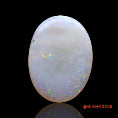 1.50 Cts Unheated Australian Fire Opal Loose Gemstone Oval Cabochon Natural 12x9x2 mm AC-495