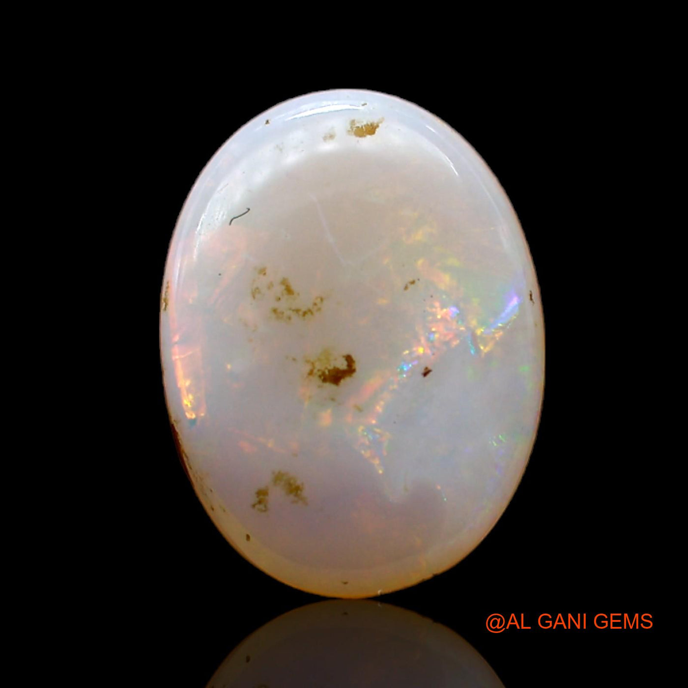 1.50 Cts Unheated Australian Fire Opal Loose Gemstone Oval Cabochon Natural 12x9x2 mm AC-495