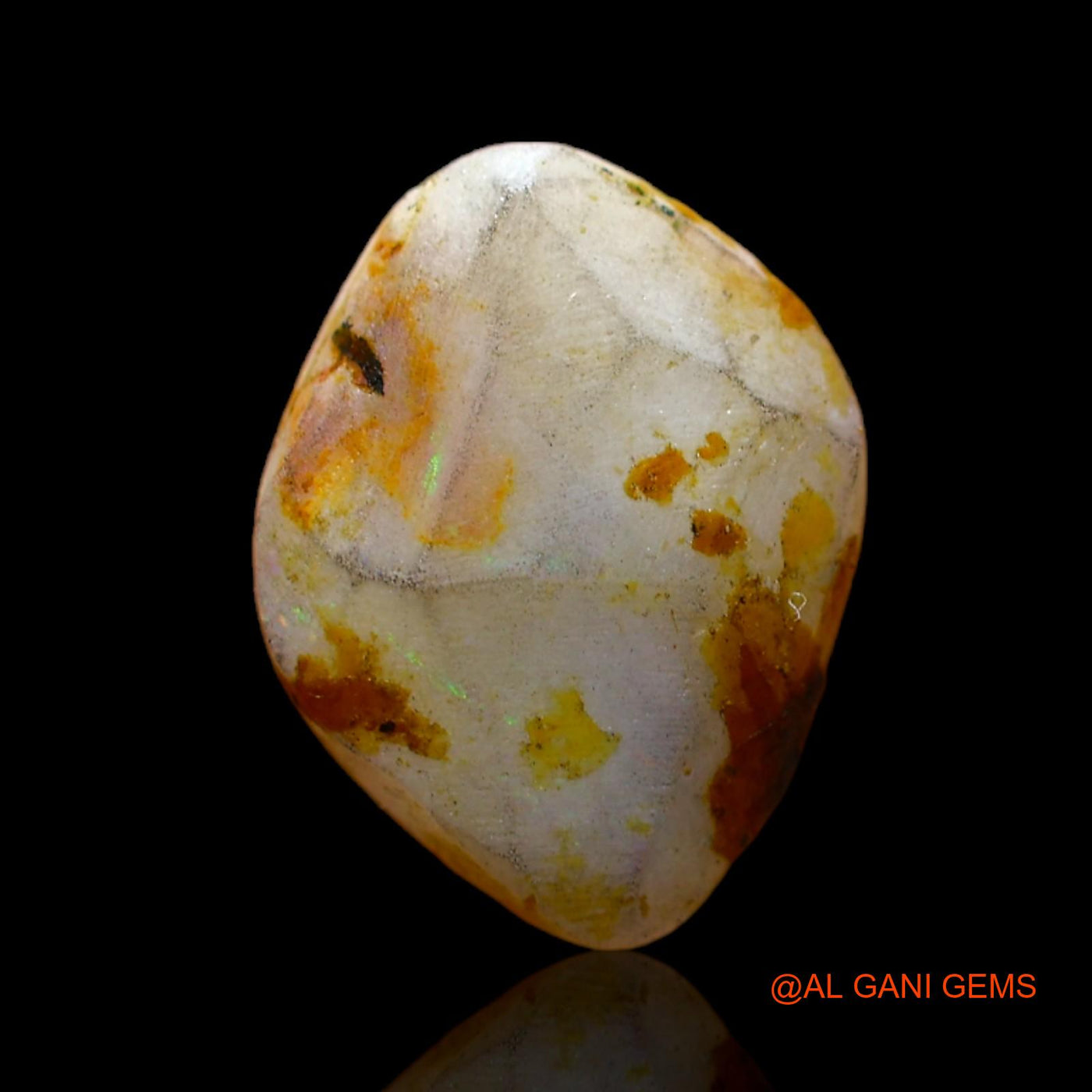 3.00 Cts Natural Australian Fire Opal Loose Gemstone Fancy Cabochon 13x10x3 mm AC-497