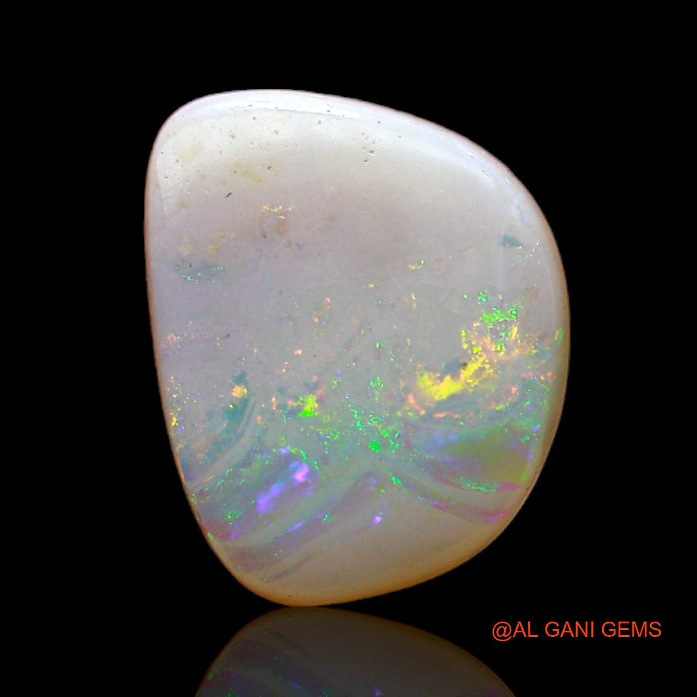 2.00 Cts Natural Australian Fire Opal Loose Gemstone Fancy Cabochon 11x9x3 mm AC-498