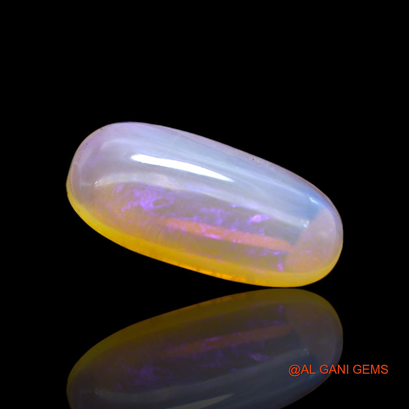 7.00 Cts Natural Australian Fire Opal Oval Cabochon Loose Gemstone For Jewelry 21x10x5 mm AC-49