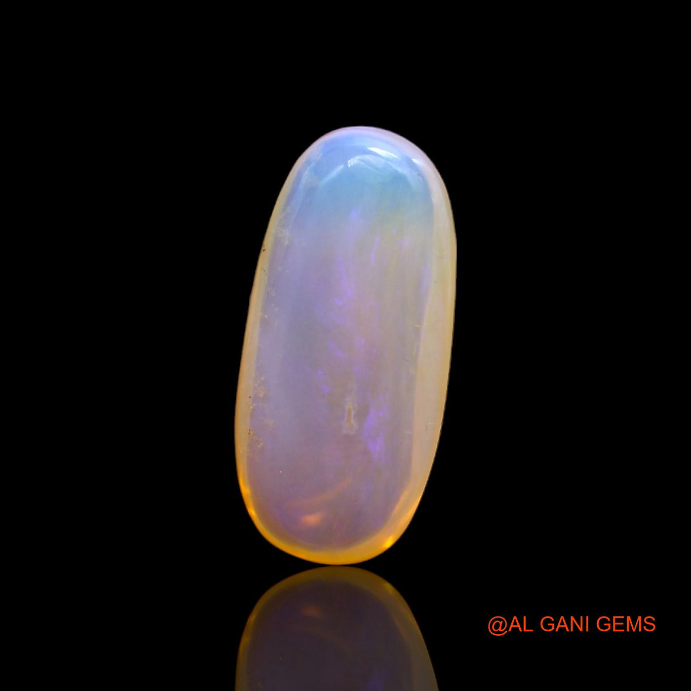 7.00 Cts Natural Australian Fire Opal Oval Cabochon Loose Gemstone For Jewelry 21x10x5 mm AC-49