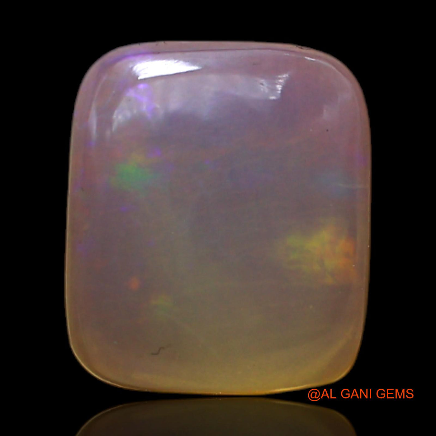 2.00 Cts Natural Australian Fire Opal Loose Gemstone Square Cabochon 10x8x3 mm AC-500