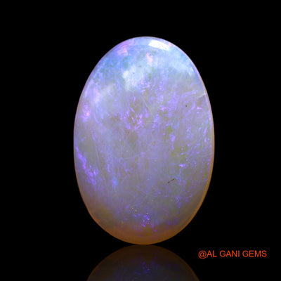 Natural Fire Opal Gemstone 10.00 Cts Loose Oval Cabochon From Australia 24x16x4 mm AC-501