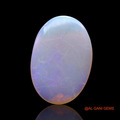 Natural Fire Opal Gemstone 10.00 Cts Loose Oval Cabochon From Australia 24x16x4 mm AC-501