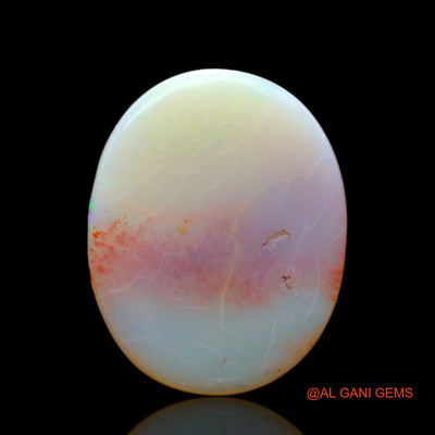 Natural Fire Opal Gemstone 8.00 Cts Loose Oval Cabochon From Australia 21x17x3 mm AC-502