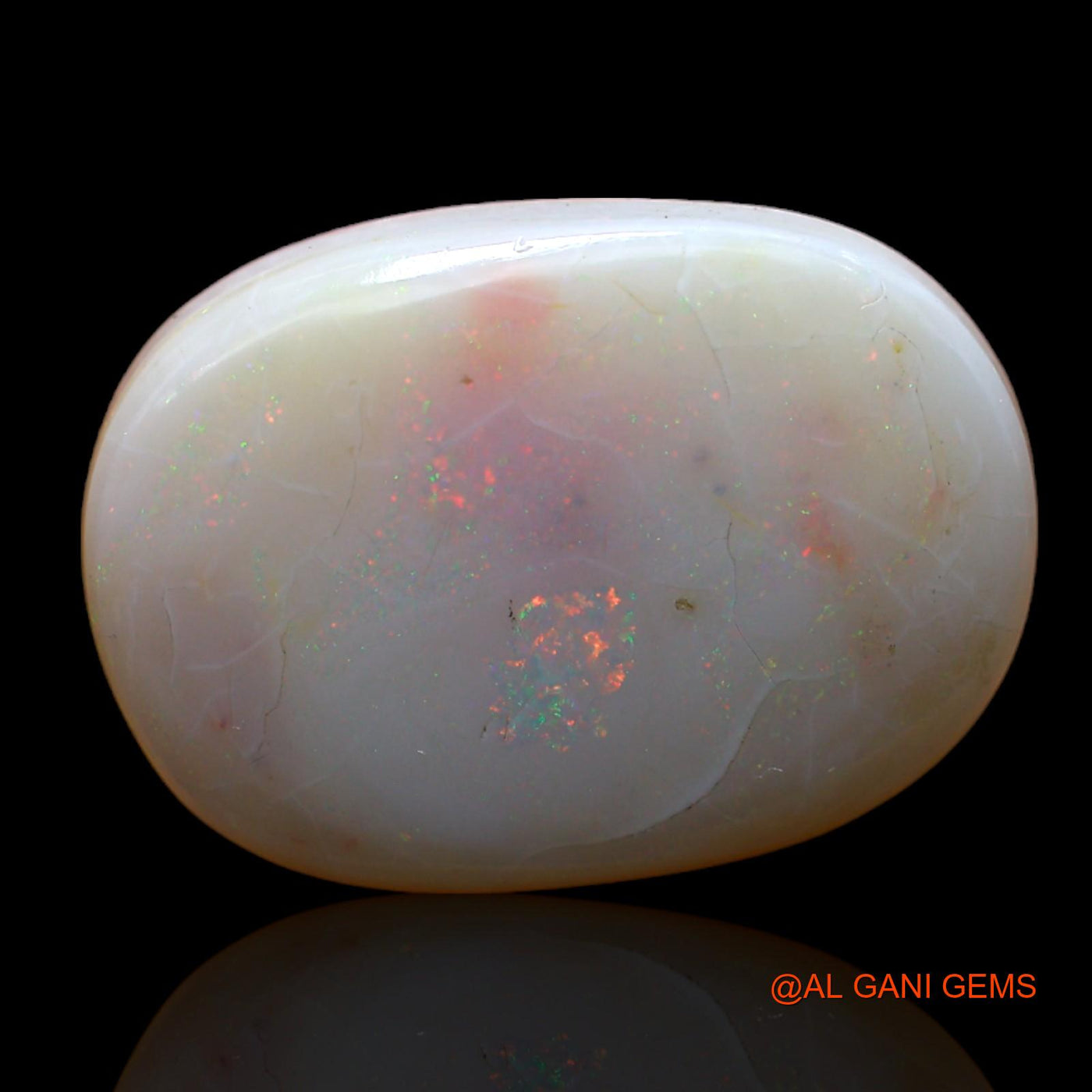 11.00 Cts Natural Australian Fire Opal Loose Gemstone Oval Cabochon 20x15x5 mm AC-505