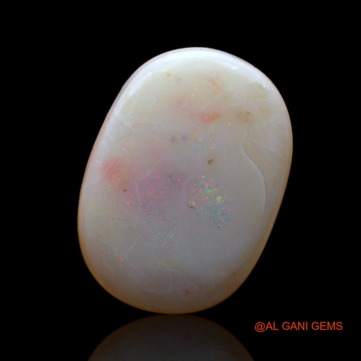 11.00 Cts Natural Australian Fire Opal Loose Gemstone Oval Cabochon 20x15x5 mm AC-505