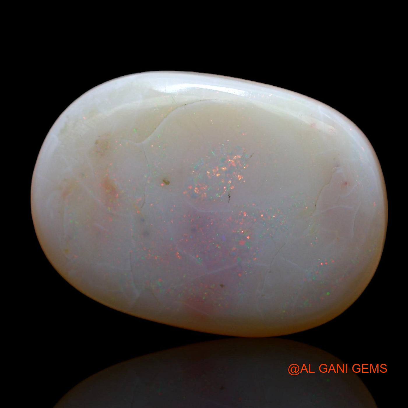 11.00 Cts Natural Australian Fire Opal Loose Gemstone Oval Cabochon 20x15x5 mm AC-505